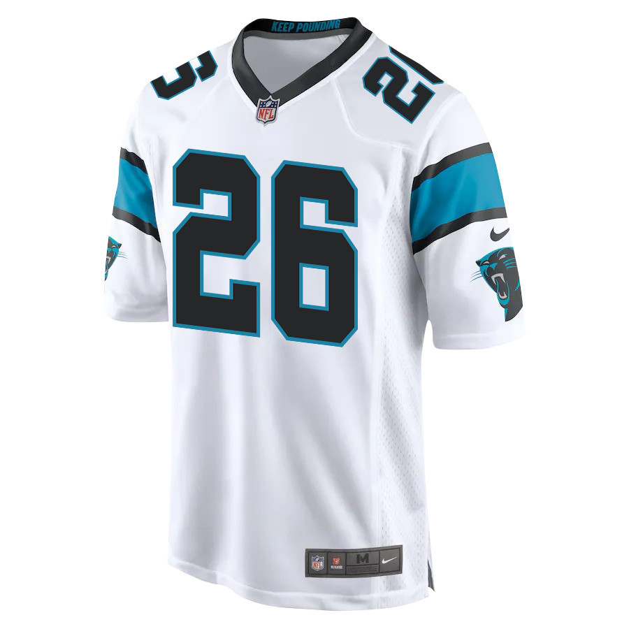 Miles Sanders 26 Carolina Panthers Game Men Jersey - White