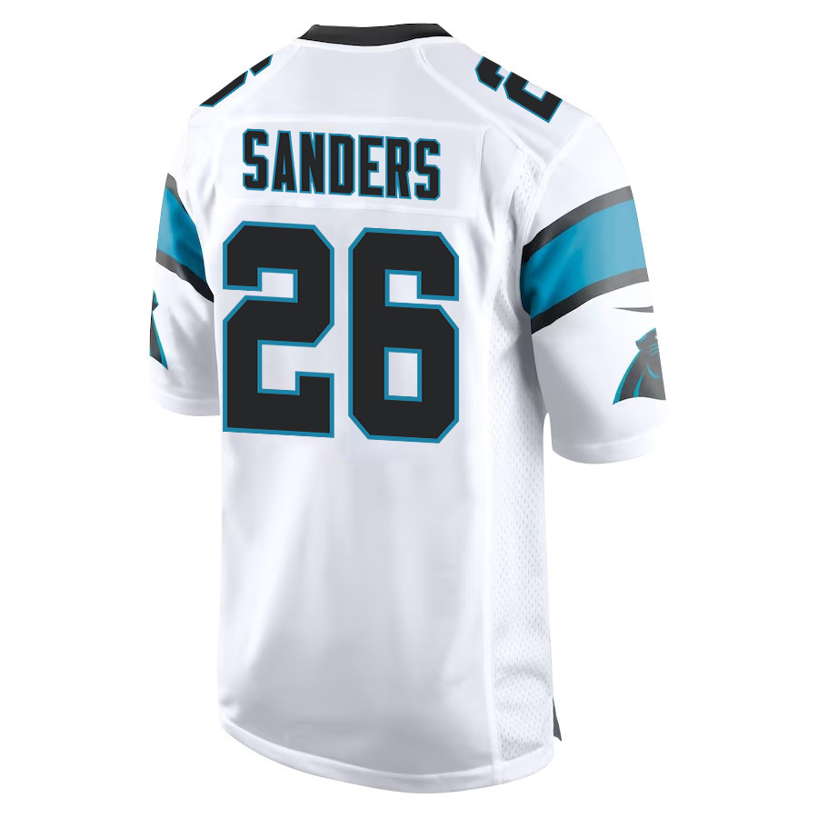 Miles Sanders 26 Carolina Panthers Game Men Jersey - White