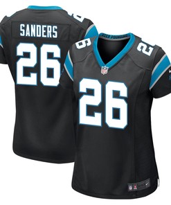 Miles Sanders 26 Carolina Panthers Game Women Jersey - Black