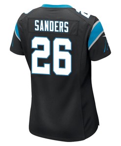 Miles Sanders 26 Carolina Panthers Game Women Jersey - Black