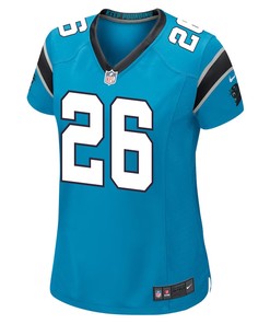 Miles Sanders 26 Carolina Panthers Game Women Jersey - Blue