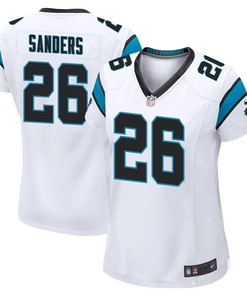 Miles Sanders 26 Carolina Panthers Game Women Jersey - White