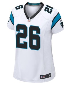 Miles Sanders 26 Carolina Panthers Game Women Jersey - White