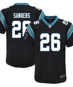 Miles Sanders 26 Carolina Panthers Game Youth Jersey - Black