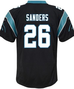 Miles Sanders 26 Carolina Panthers Game Youth Jersey - Black