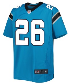 Miles Sanders 26 Carolina Panthers Game Youth Jersey - Blue