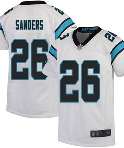 Miles Sanders 26 Carolina Panthers Game Youth Jersey - White