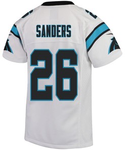 Miles Sanders 26 Carolina Panthers Game Youth Jersey - White