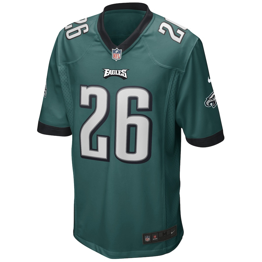Miles Sanders 26 Philadelphia Eagles Game Player Jersey - Midnight Green