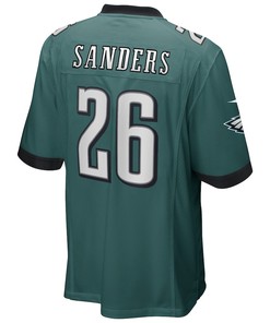 Miles Sanders 26 Philadelphia Eagles Game Player Jersey - Midnight Green