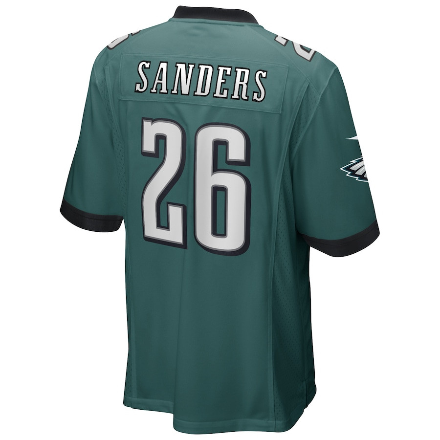 Miles Sanders 26 Philadelphia Eagles Game Player Jersey - Midnight Green