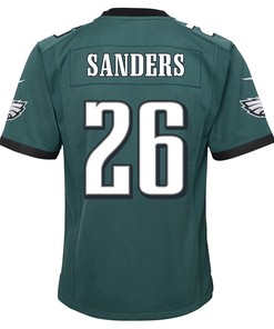 Miles Sanders 26 Philadelphia Eagles Super Bowl LVII Champions 2 Stars 2 Stars Youth Game Jersey - Black