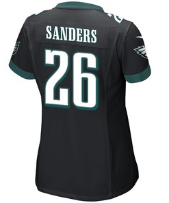 Miles Sanders 26 Philadelphia Eagles Super Bowl LVII Champions 2 Stars Women Game Jersey - Black