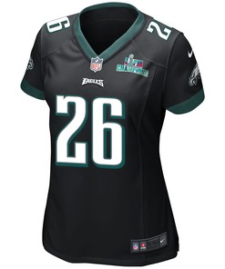 Miles Sanders 26 Philadelphia Eagles Super Bowl LVII Champions Women Game Jersey - Black