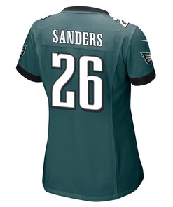 Miles Sanders 26 Philadelphia Eagles Super Bowl LVII Champions Women Game Jersey - Midnight Green
