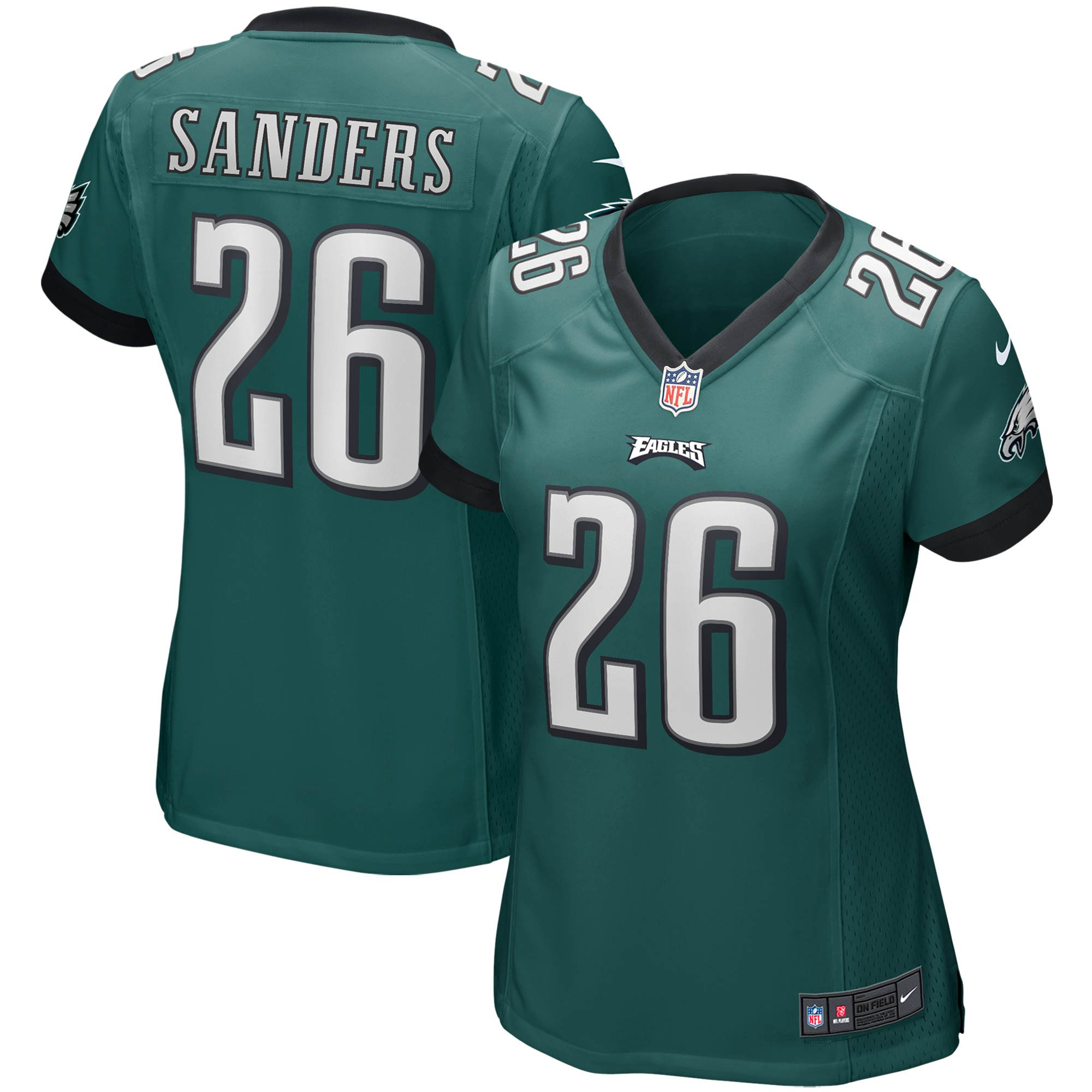 Miles Sanders Philadelphia Eagles Womens Game Jersey Midnight Green Nfl