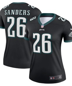 Miles Sanders Philadelphia Eagles Womens Legend Jersey Black Nfl