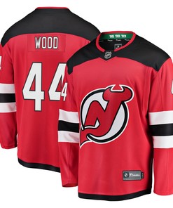 Miles Wood New Jersey Devils Fanatics Branded Home Breakaway Player Jersey - Red Nhl