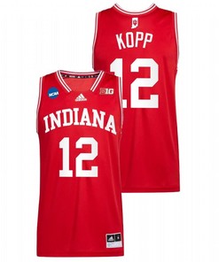 Miller Kopp 12 Indiana Hoosiers 2022 March Madness Basketball Men Jersey - Red