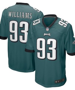 Milton Williams 93 Philadelphia Eagles Game Jersey - Midnight Green