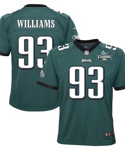 Milton Williams 93 Philadelphia Eagles Super Bowl LVII Champions 2 Stars 2 Stars Youth Game Jersey - Black