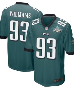 Milton Williams 93 Philadelphia Eagles Super Bowl LVII Champions 2 Stars Men Game Jersey - Midnight Green