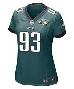 Milton Williams 93 Philadelphia Eagles Super Bowl LVII Champions 2 Stars Women Game Jersey - Midnight Green