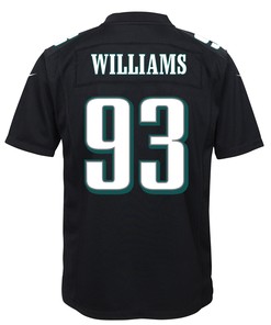 Milton Williams 93 Philadelphia Eagles Super Bowl LVII Champions 2 Stars Youth Game Jersey - Black