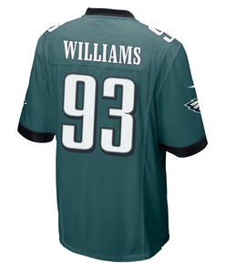 Milton Williams 93 Philadelphia Eagles Super Bowl LVII Champions Men Game Jersey - Midnight Green