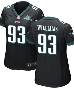Milton Williams 93 Philadelphia Eagles Super Bowl LVII Champions Women Game Jersey - Black