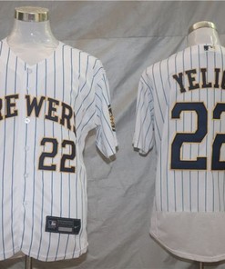 Milwaukee Brewers Christian Yelich #22 2020 Mlb White Jersey
