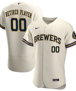 Milwaukee Brewers Home Pick-a-player Retired Roster Authentic Jersey - Cream Custom Jerseys Mlb