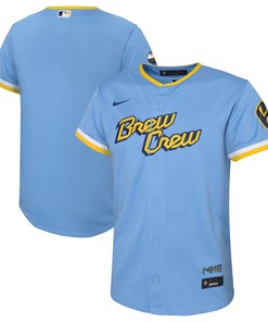 Milwaukee Brewers Infant 2022 City Connect Replica Team Jersey - Powder Blue Mlb