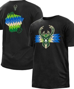 Milwaukee Bucks New Era 2022/23 City Edition T-Shirt - Black