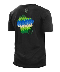 Milwaukee Bucks New Era 2022/23 City Edition T-Shirt - Black