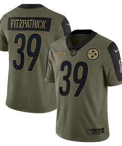 Minkah Fitzpatrick Pittsburgh Steelers 2021 Salute To Service Limited Player Jersey - Olive Nfl