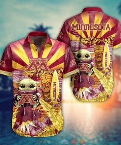 Minnesota Golden Gophers Baby Yoda NCAA Hawaiian Shirt