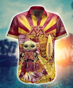 Minnesota Golden Gophers Baby Yoda NCAA Hawaiian Shirt