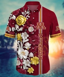 Minnesota Golden Gophers NCAA Flower Hawaii Shirt For Fans Ver 37
