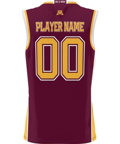 Minnesota Golden Gophers NIL Men Basketball Custom Jersey - Maroon