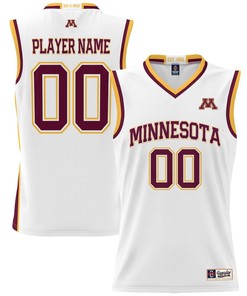 Minnesota Golden Gophers NIL Men Basketball Custom Jersey - White
