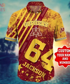 Minnesota Golden Gophers Personalized Hawaiian Shirt