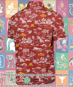 Minnesota Golden Gophers Reyn Spooner Performance Maroon Hawaiian Shirt