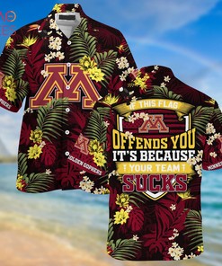 Minnesota Golden Gophers Summer Hawaiian Shirts, With Tropical Patterns for Fans