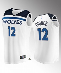 Minnesota Timberwolves 12 Taurean Prince Association Jersey 2022-23 White