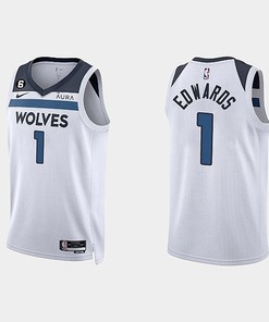 Minnesota Timberwolves Anthony Edwards 1 2022-23 Association Edition White Men Jersey Swingman