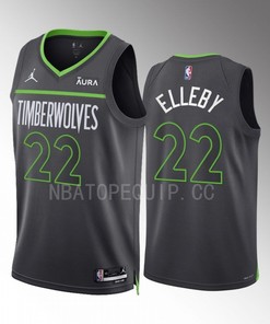 Minnesota Timberwolves C.J. Elleby 22 2022-23 Statement Edition Anthracite Men Jersey Swingman