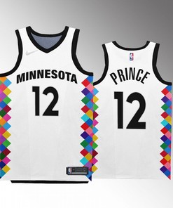 Minnesota Timberwolves Taurean Prince 12 2022-23 City Edition White Jersey Bob Dylan