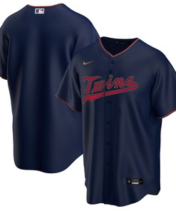 Minnesota Twins Alternate Replica Team Jersey - Navy Mlb Ver 1