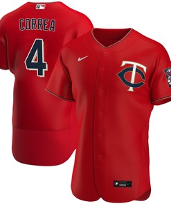 Minnesota Twins Carlos Correa 4 Alternate Player Jersey - Red Jersey